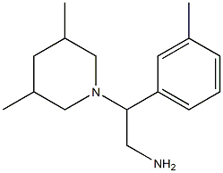 2-(3,5-dimethylpiperidin-1-yl)-2-(3-methylphenyl)ethanamine 구조식 이미지