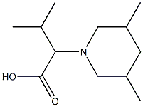 2-(3,5-dimethylpiperidin-1-yl)-3-methylbutanoic acid 구조식 이미지