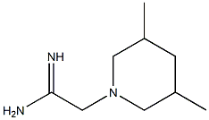 2-(3,5-dimethylpiperidin-1-yl)ethanimidamide Structure
