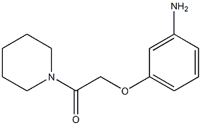 2-(3-aminophenoxy)-1-(piperidin-1-yl)ethan-1-one 구조식 이미지