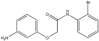 2-(3-aminophenoxy)-N-(2-bromophenyl)acetamide Structure