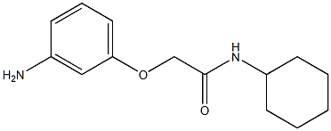 2-(3-aminophenoxy)-N-cyclohexylacetamide 구조식 이미지