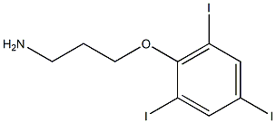 2-(3-aminopropoxy)-1,3,5-triiodobenzene 구조식 이미지