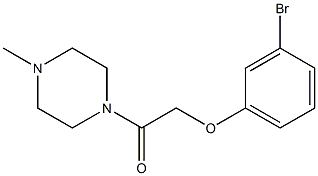 2-(3-bromophenoxy)-1-(4-methylpiperazin-1-yl)ethan-1-one Structure