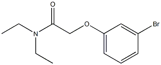 2-(3-bromophenoxy)-N,N-diethylacetamide 구조식 이미지