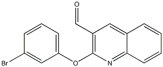 2-(3-bromophenoxy)quinoline-3-carbaldehyde Structure