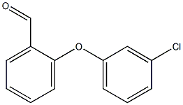 2-(3-chlorophenoxy)benzaldehyde 구조식 이미지