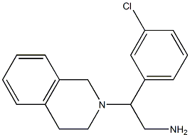 2-(3-chlorophenyl)-2-(3,4-dihydroisoquinolin-2(1H)-yl)ethanamine 구조식 이미지