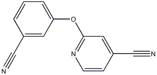 2-(3-cyanophenoxy)isonicotinonitrile 구조식 이미지