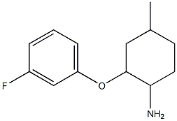 2-(3-fluorophenoxy)-4-methylcyclohexanamine Structure