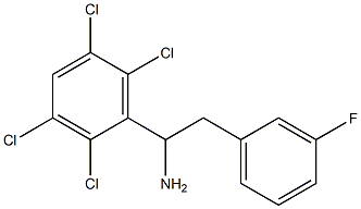 2-(3-fluorophenyl)-1-(2,3,5,6-tetrachlorophenyl)ethan-1-amine Structure