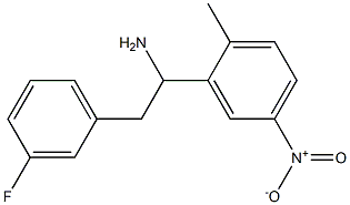 2-(3-fluorophenyl)-1-(2-methyl-5-nitrophenyl)ethan-1-amine 구조식 이미지