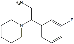 2-(3-fluorophenyl)-2-piperidin-1-ylethanamine 구조식 이미지