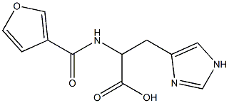 2-(3-furoylamino)-3-(1H-imidazol-4-yl)propanoic acid Structure