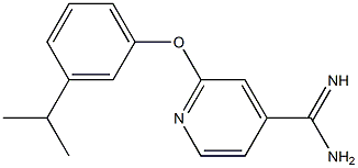 2-(3-isopropylphenoxy)pyridine-4-carboximidamide 구조식 이미지