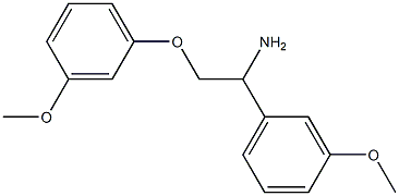 2-(3-methoxyphenoxy)-1-(3-methoxyphenyl)ethanamine 구조식 이미지