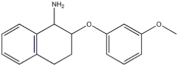 2-(3-methoxyphenoxy)-1,2,3,4-tetrahydronaphthalen-1-amine 구조식 이미지