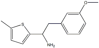 2-(3-methoxyphenyl)-1-(5-methylthiophen-2-yl)ethan-1-amine 구조식 이미지