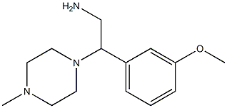 2-(3-methoxyphenyl)-2-(4-methylpiperazin-1-yl)ethanamine Structure