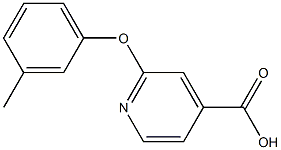 2-(3-methylphenoxy)pyridine-4-carboxylic acid Structure