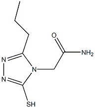 2-(3-propyl-5-sulfanyl-4H-1,2,4-triazol-4-yl)acetamide Structure