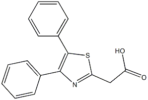 2-(4,5-diphenyl-1,3-thiazol-2-yl)acetic acid Structure