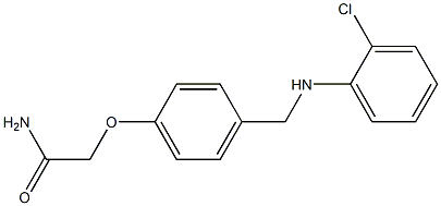 2-(4-{[(2-chlorophenyl)amino]methyl}phenoxy)acetamide Structure