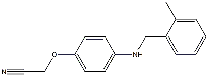 2-(4-{[(2-methylphenyl)methyl]amino}phenoxy)acetonitrile 구조식 이미지