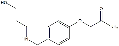 2-(4-{[(3-hydroxypropyl)amino]methyl}phenoxy)acetamide 구조식 이미지