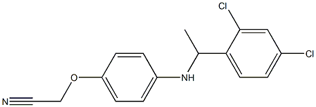 2-(4-{[1-(2,4-dichlorophenyl)ethyl]amino}phenoxy)acetonitrile 구조식 이미지