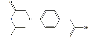 2-(4-{[methyl(propan-2-yl)carbamoyl]methoxy}phenyl)acetic acid 구조식 이미지