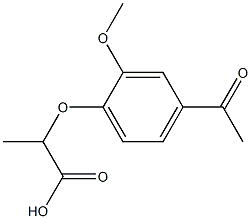 2-(4-acetyl-2-methoxyphenoxy)propanoic acid 구조식 이미지