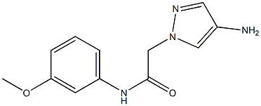 2-(4-amino-1H-pyrazol-1-yl)-N-(3-methoxyphenyl)acetamide Structure