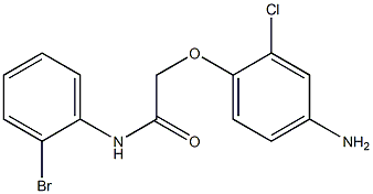 2-(4-amino-2-chlorophenoxy)-N-(2-bromophenyl)acetamide 구조식 이미지