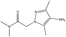 2-(4-amino-3,5-dimethyl-1H-pyrazol-1-yl)-N,N-dimethylacetamide 구조식 이미지