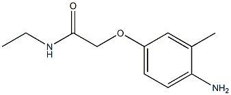 2-(4-amino-3-methylphenoxy)-N-ethylacetamide 구조식 이미지