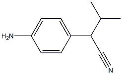 2-(4-aminophenyl)-3-methylbutanenitrile 구조식 이미지