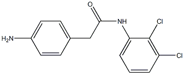 2-(4-aminophenyl)-N-(2,3-dichlorophenyl)acetamide Structure