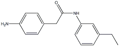 2-(4-aminophenyl)-N-(3-ethylphenyl)acetamide Structure