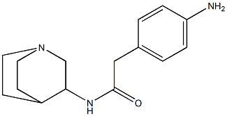 2-(4-aminophenyl)-N-1-azabicyclo[2.2.2]oct-3-ylacetamide Structure