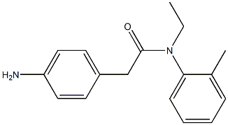 2-(4-aminophenyl)-N-ethyl-N-(2-methylphenyl)acetamide 구조식 이미지