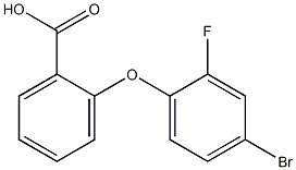 2-(4-bromo-2-fluorophenoxy)benzoic acid 구조식 이미지