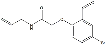 2-(4-bromo-2-formylphenoxy)-N-(prop-2-en-1-yl)acetamide 구조식 이미지