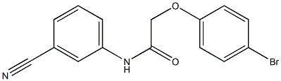 2-(4-bromophenoxy)-N-(3-cyanophenyl)acetamide Structure