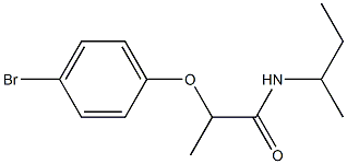 2-(4-bromophenoxy)-N-(butan-2-yl)propanamide 구조식 이미지