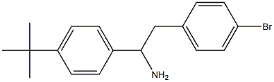 2-(4-bromophenyl)-1-(4-tert-butylphenyl)ethan-1-amine Structure