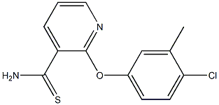 2-(4-chloro-3-methylphenoxy)pyridine-3-carbothioamide Structure