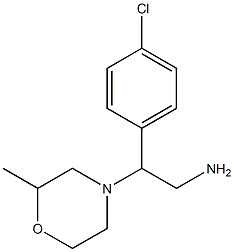 2-(4-chlorophenyl)-2-(2-methylmorpholin-4-yl)ethanamine Structure