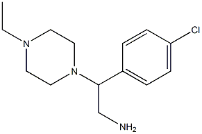 2-(4-chlorophenyl)-2-(4-ethylpiperazin-1-yl)ethanamine Structure