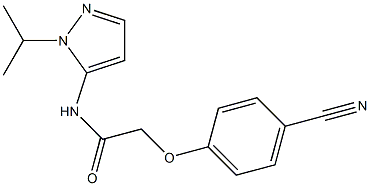 2-(4-cyanophenoxy)-N-(1-isopropyl-1H-pyrazol-5-yl)acetamide Structure